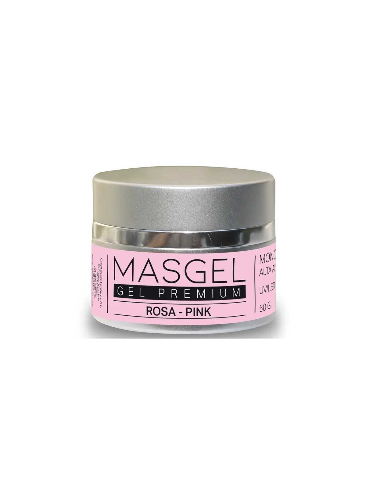 Comprar Gel de construcción Masgel premium 50 gr Rosa en Manicura por sólo 54,06 € o un precio específico de 48,63 € en Thalie Care