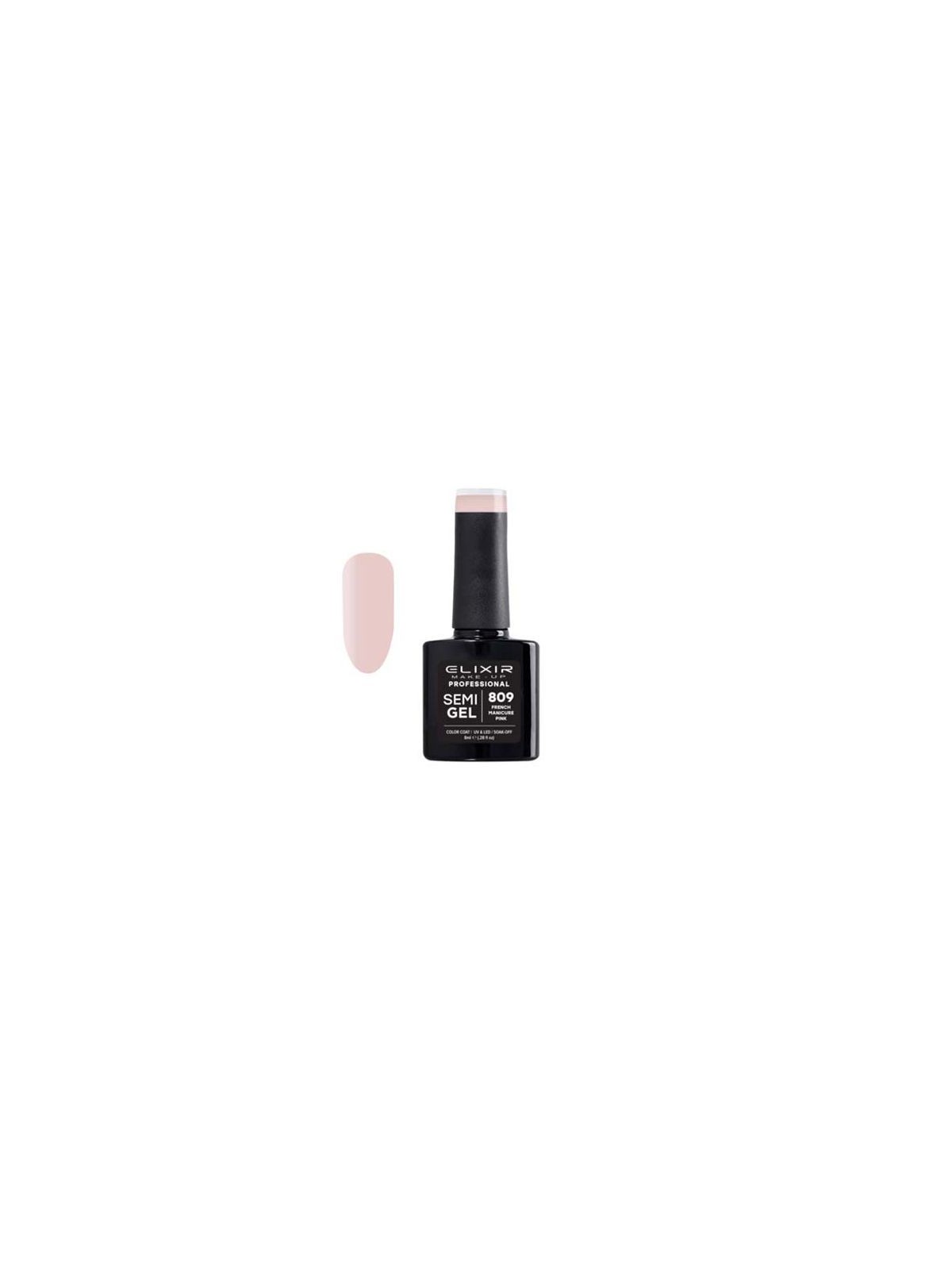 Comprar Esmalte Permanente De Uñas Elixir Semi Gel Nº 809 French Manicure Pink en Manicura por sólo 6,99 € o un precio específico de 6,99 € en Thalie Care