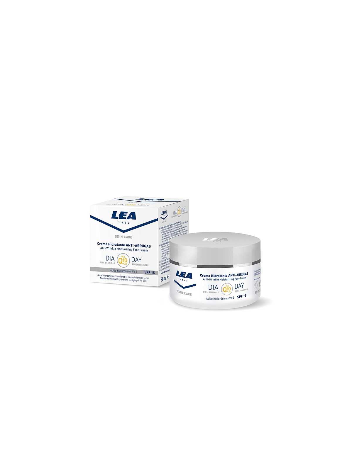 Comprar LEA skin care crema facial anti-arrugas día Q10 PLUS 50ml. en Inicio por sólo 6,95 € o un precio específico de 6,95 € en Thalie Care