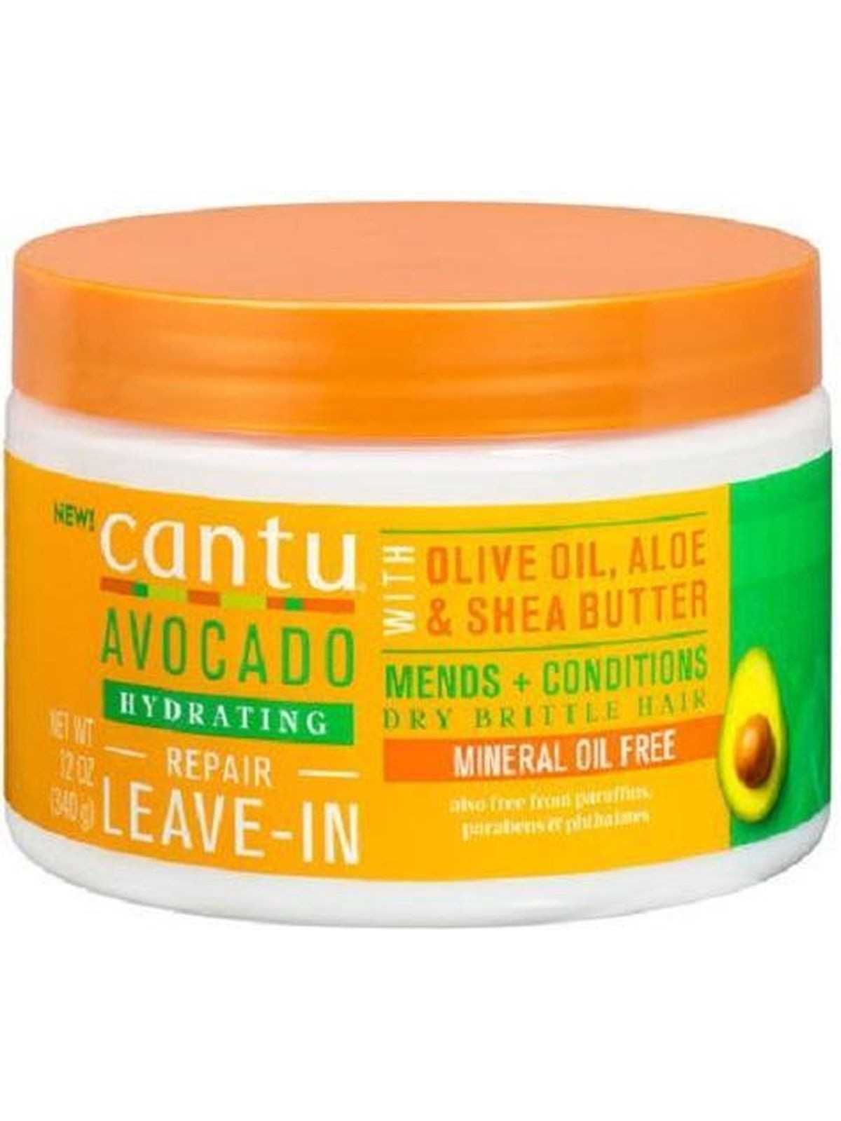 Comprar Cantu Avocado Hydrating Leave-in Conditioner Repair Cream 340g en Método CURLY por sólo 8,95 € o un precio específico de 8,95 € en Thalie Care