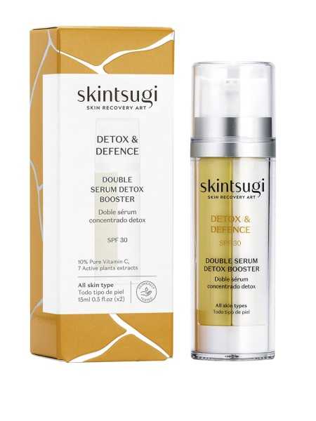 Comprar Skintsugi Detox & defence doble serum detox 15+15ml en Tratamiento facial por sólo 34,95 € o un precio específico de 29,71 € en Thalie Care