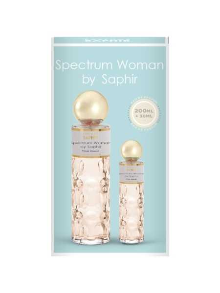 Regala Saphir set de perfume Spectrum Woman 200ml + vapo 30ml con nuestra selección de Inicio por tan sólo 13,95 € o precio específico 13,95 € en Thalie Care