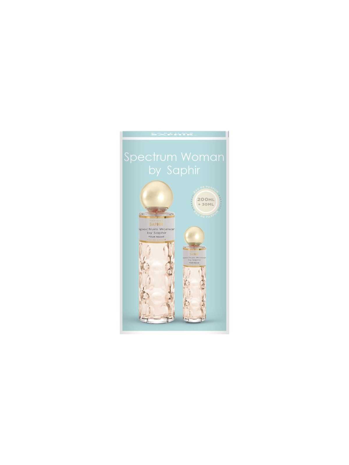 Regala Saphir set de perfume Spectrum Woman 200ml + vapo 30ml con nuestra selección de Inicio por tan sólo 13,95 € o precio específico 13,95 € en Thalie Care