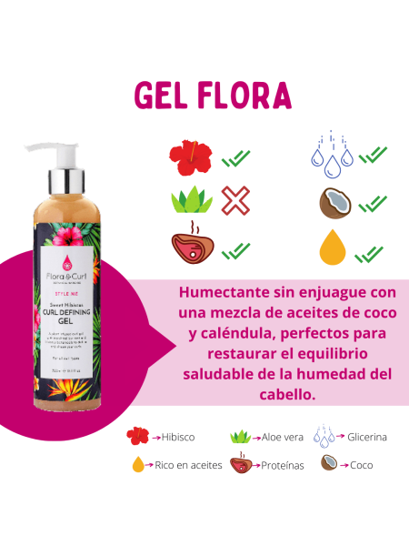 Comprar Flora & Curl Sweet Hibiscus Curl Defining Gel 300ml en Inicio por sólo 19,99 € o un precio específico de 17,99 € en Thalie Care