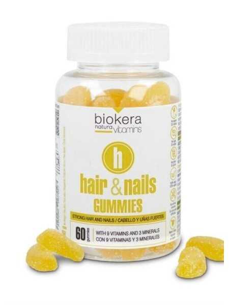 Comprar Biokera Natura Hair And Nails Gummies 60 Uds - 9 vitaminas 3 minerales en Peluquería por sólo 24,99 € o un precio específico de 21,24 € en Thalie Care