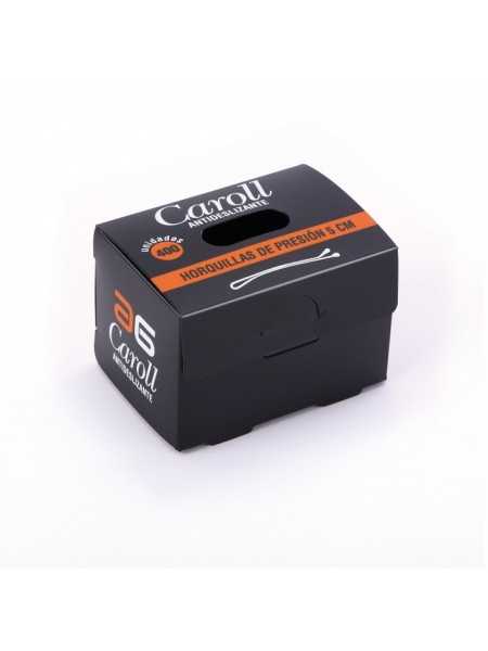 Comprar Horquillas clip Caroll antideslizantes castaño 5cm caja 400 unidades en Peluquería por sólo 15,99 € o un precio específico de 13,59 € en Thalie Care