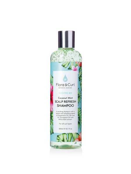 Comprar Flora And Curl Coconut Mint Scalp Refresh Shampoo 300ml en Método CURLY por sólo 20,99 € o un precio específico de 20,99 € en Thalie Care