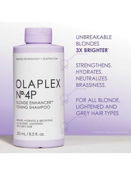 Comprar OLAPLEX Nº4P Bond Maintenance Champú 250ml. Matizador para cabellos rubios, decolorados, mechas y canas en Champú por sólo 26,50 € o un precio específico de 22,26 € en Thalie Care