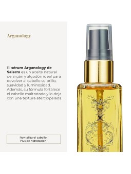 Comprar Serum Aceite de Argan Salerm Biokera Natura Arganology 60 ml - Hidrata, Repara, Revitaliza tu cabello en Peluquería por sólo 16,60 € o un precio específico de 16,60 € en Thalie Care