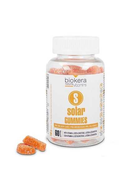Comprar Biokera Natura Solar Gummies 60 Uds | Pre-Bronceado y Piel Saludable con Vitamina A, Carotenos, Cobre en Estética por sólo 23,15 € o un precio específico de 23,15 € en Thalie Care