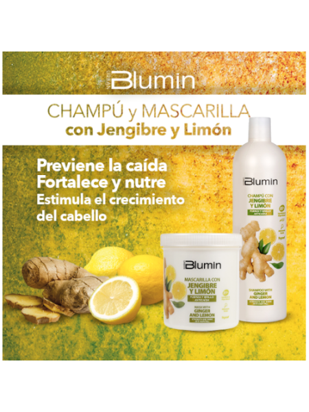 Comprar Blumin Champú Jengibre y Limón 1000ml en Champú por sólo 10,95 € o un precio específico de 10,95 € en Thalie Care