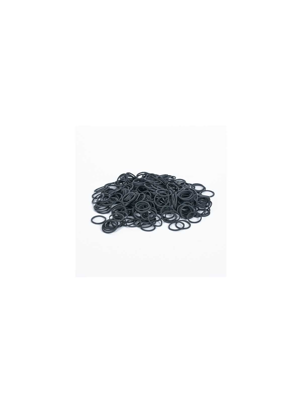 Comprar Gomas elásticas negras Bifull 300 unidades en Accesorios de peluquería por sólo 2,95 € o un precio específico de 2,95 € en Thalie Care