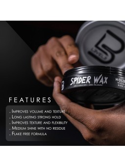 Comprar Cera Spider Wax L3VEL3 Hombre 150ml | Fijación Fuerte y Textura Telaraña en Barbería por sólo 5,90 € o un precio específico de 5,90 € en Thalie Care