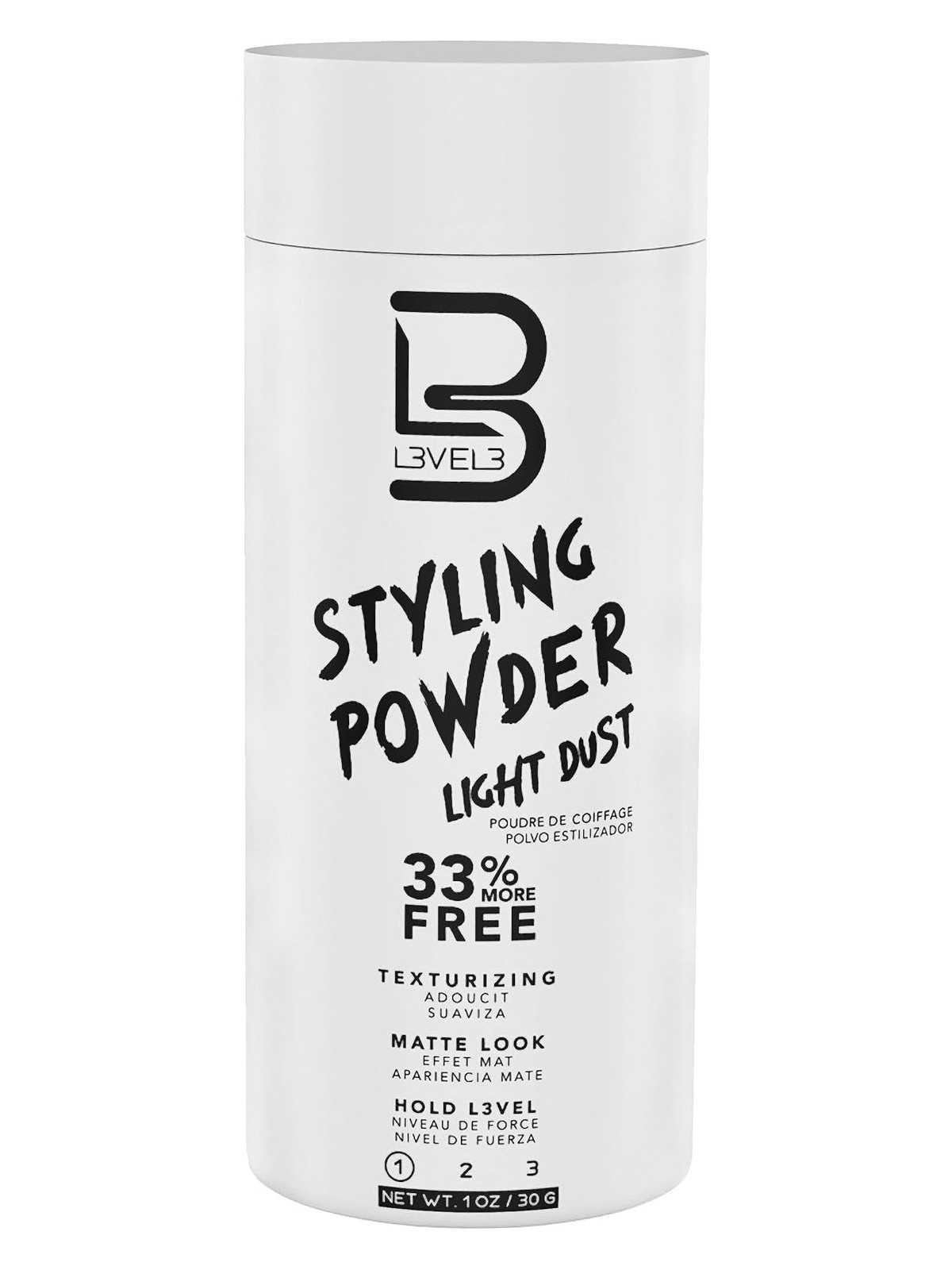 Comprar L3VEL3 Styling Powder Light Dust 30gr|Fijación Ligera|Polvos voluminizadores para peinado|Aspecto más natura en Barbería por sólo 10,40 € o un precio específico de 10,40 € en Thalie Care