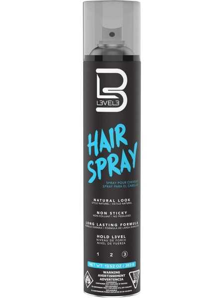 Comprar L3VEL3 Hair Spray – Laca profesional de fijación fuerte y volumen para hombres en Barbería por sólo 9,35 € o un precio específico de 7,95 € en Thalie Care