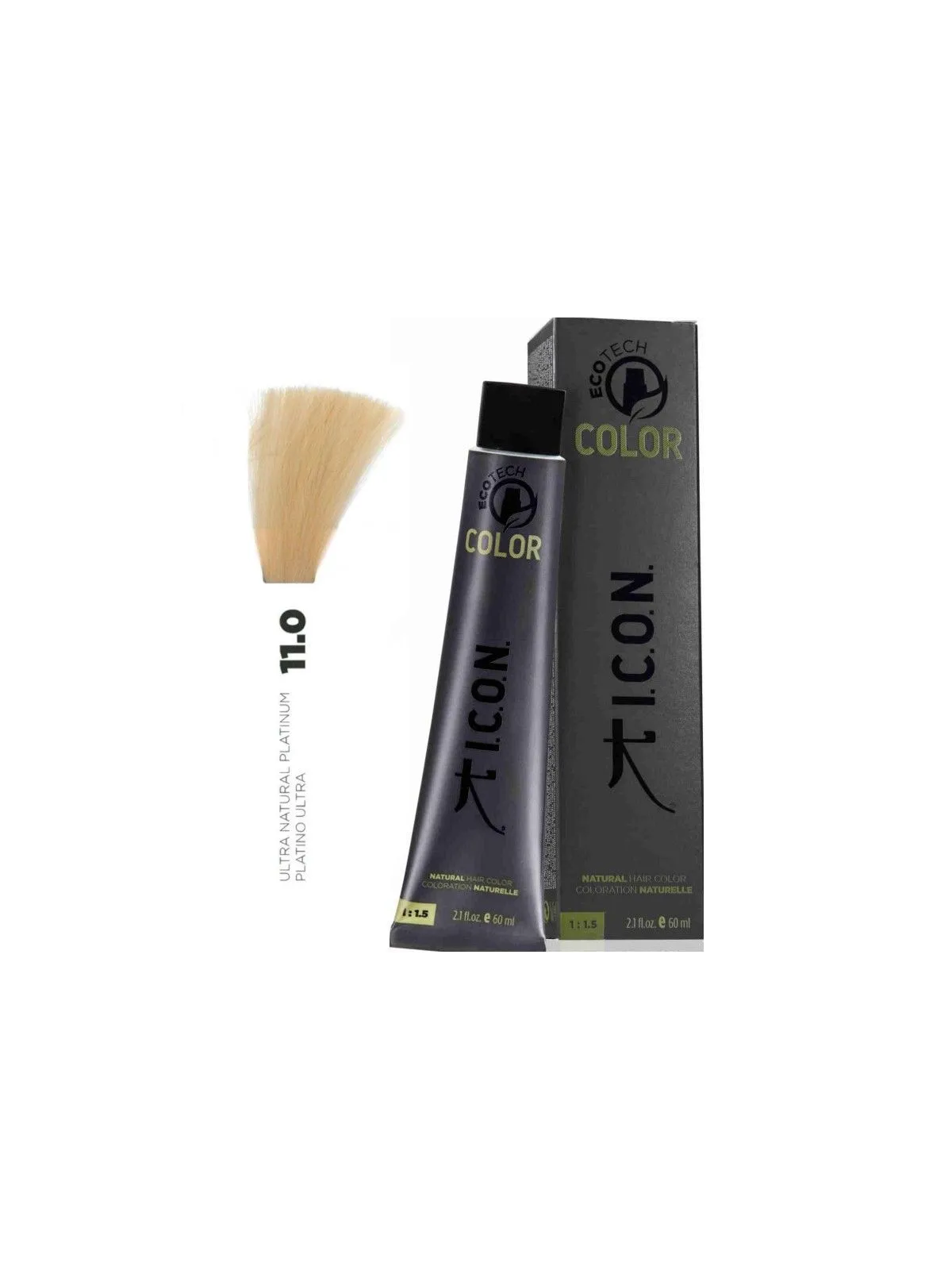 Comprar Tinte ICON Ecotech 11.0 Platino Ultra 60ml en Peluquería por sólo 16,50 € o un precio específico de 13,20 € en Thalie Care