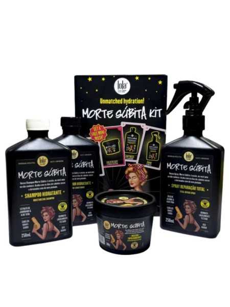 Comprar KIT Lola Cosmetics Morte Súbita Shampoo + Acondicionador + Total Repair Spray + Mascarilla en Método CURLY por sólo 26,99 € o un precio específico de 26,99 € en Thalie Care
