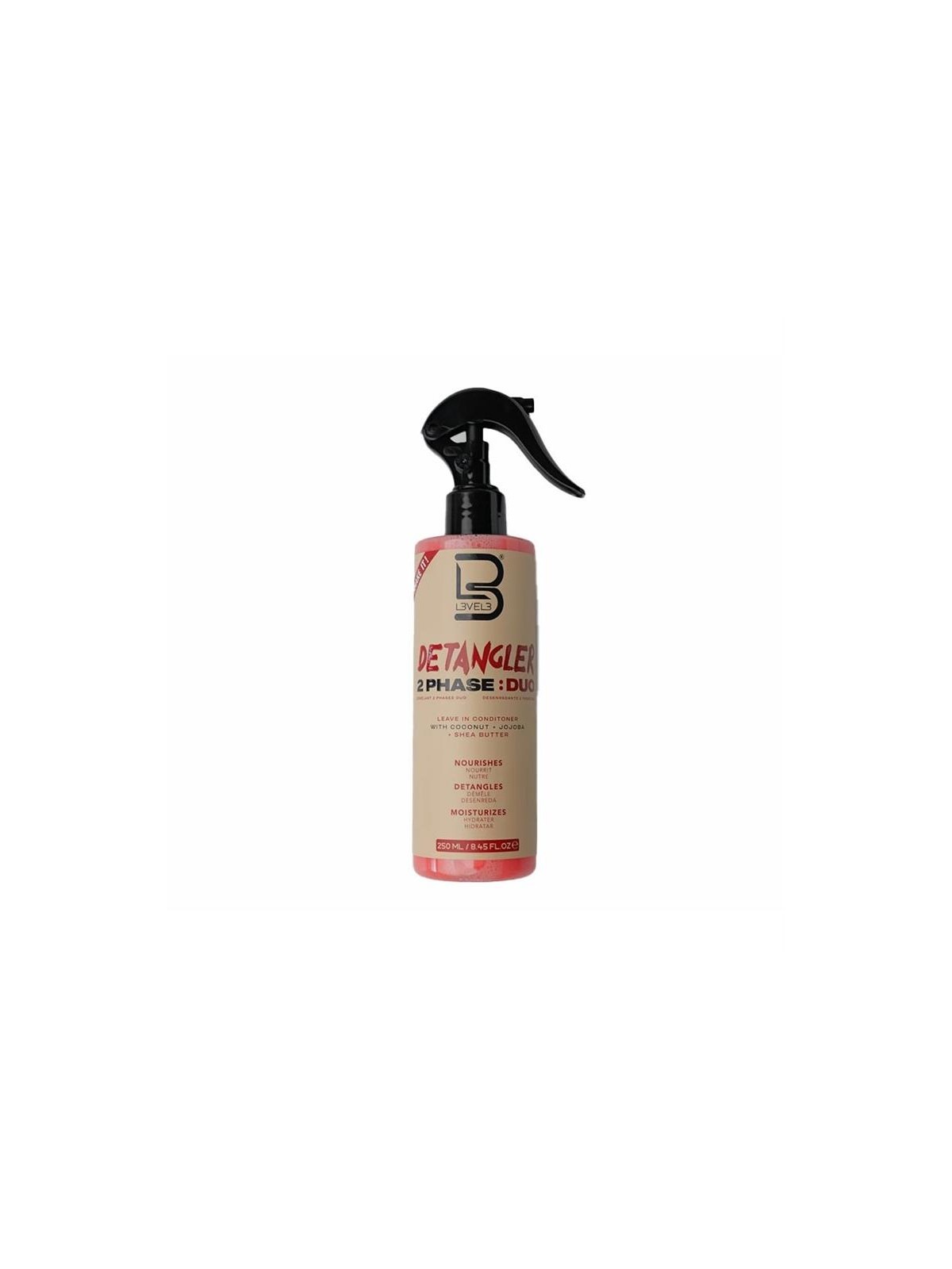 Comprar L3VEL3 Detangler 2 Phase Duo 250 ml – Spray sin‑enjuague desenredante en Barbería por sólo 8,90 € o un precio específico de 7,57 € en Thalie Care