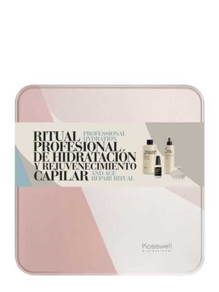 Comprar Pack Cofre Hyaluronic Age Repair Kosswell – Ritual Antiedad Cabello en Packs por sólo 42,20 € o un precio específico de 42,20 € en Thalie Care
