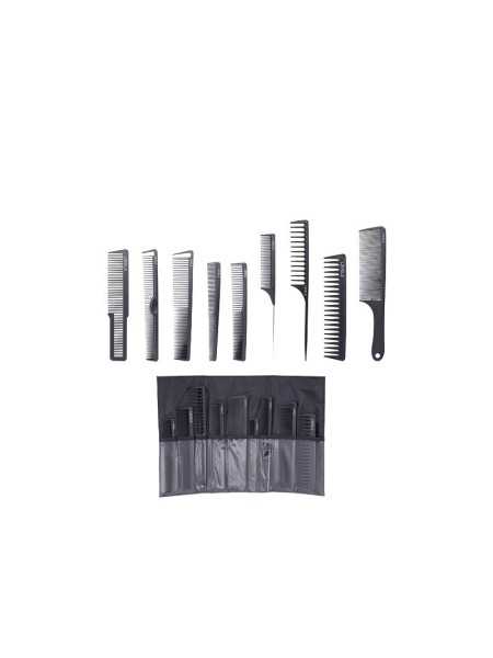 Comprar Set de 9 Peines L3VEL3 – Carbono antiestático con funda profesional en Barbería por sólo 33,18 € o un precio específico de 28,20 € en Thalie Care