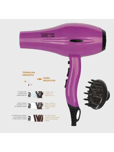 Regala Secador profesional iónico Asuer Twister 3900 Fucsia – 2200 W con nuestra selección de Secadores por tan sólo 33,85 € o precio específico 33,85 € en Thalie Care
