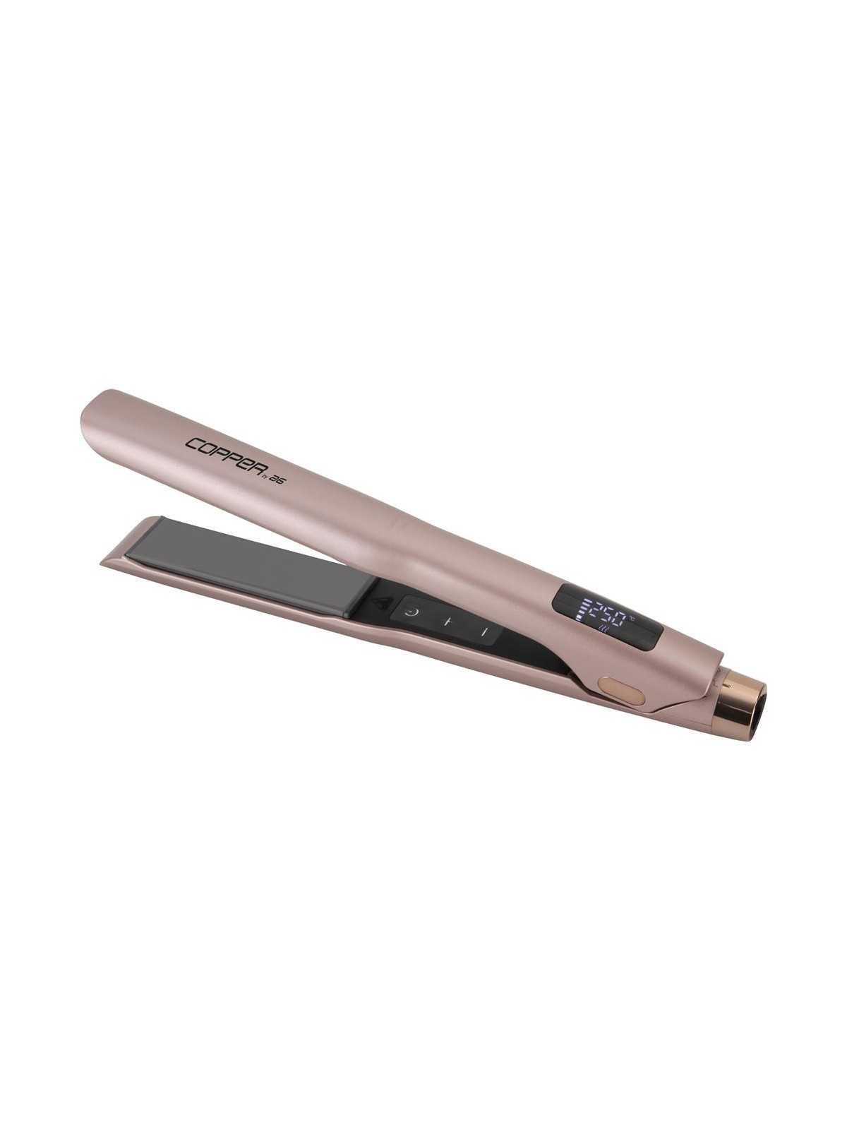 Comprar Plancha Asuer AG Copper Golden Rose Edition + estuche y Protector Shiru 250 ml en Tenacillas y Planchas por sólo 84,90 € o un precio específico de 84,90 € en Thalie Care