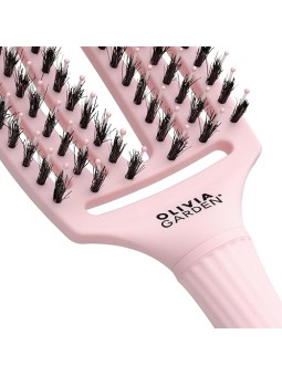 Comprar Olivia Garden Fingerbrush – Cepillo desenredante rosa pastel (talla M, nylon/jabalí) en Cepillos y Peines por sólo 23,50 € o un precio específico de 23,50 € en Thalie Care