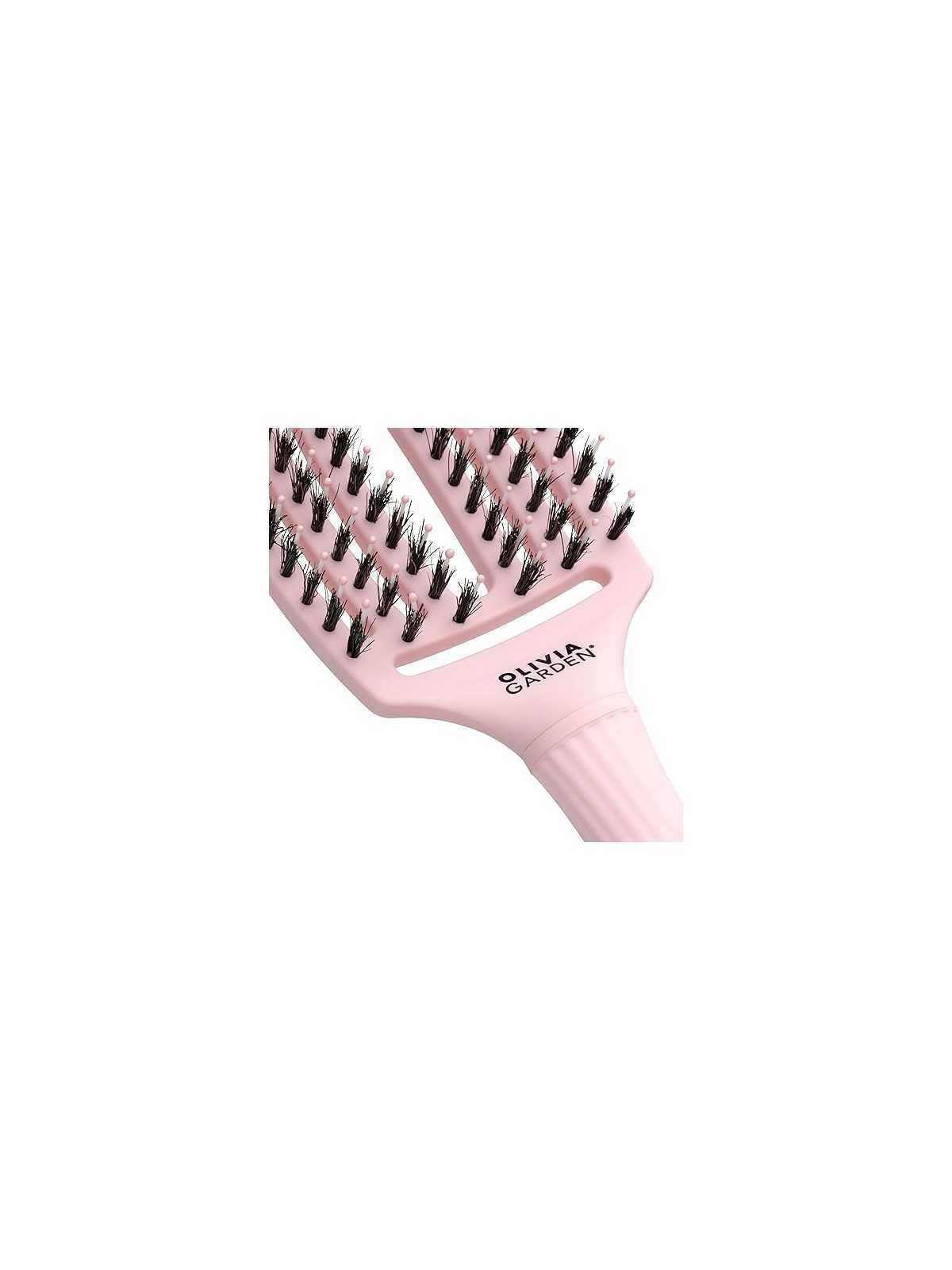 Comprar Olivia Garden Fingerbrush – Cepillo desenredante rosa pastel (talla M, nylon/jabalí) en Cepillos y Peines por sólo 23,50 € o un precio específico de 23,50 € en Thalie Care
