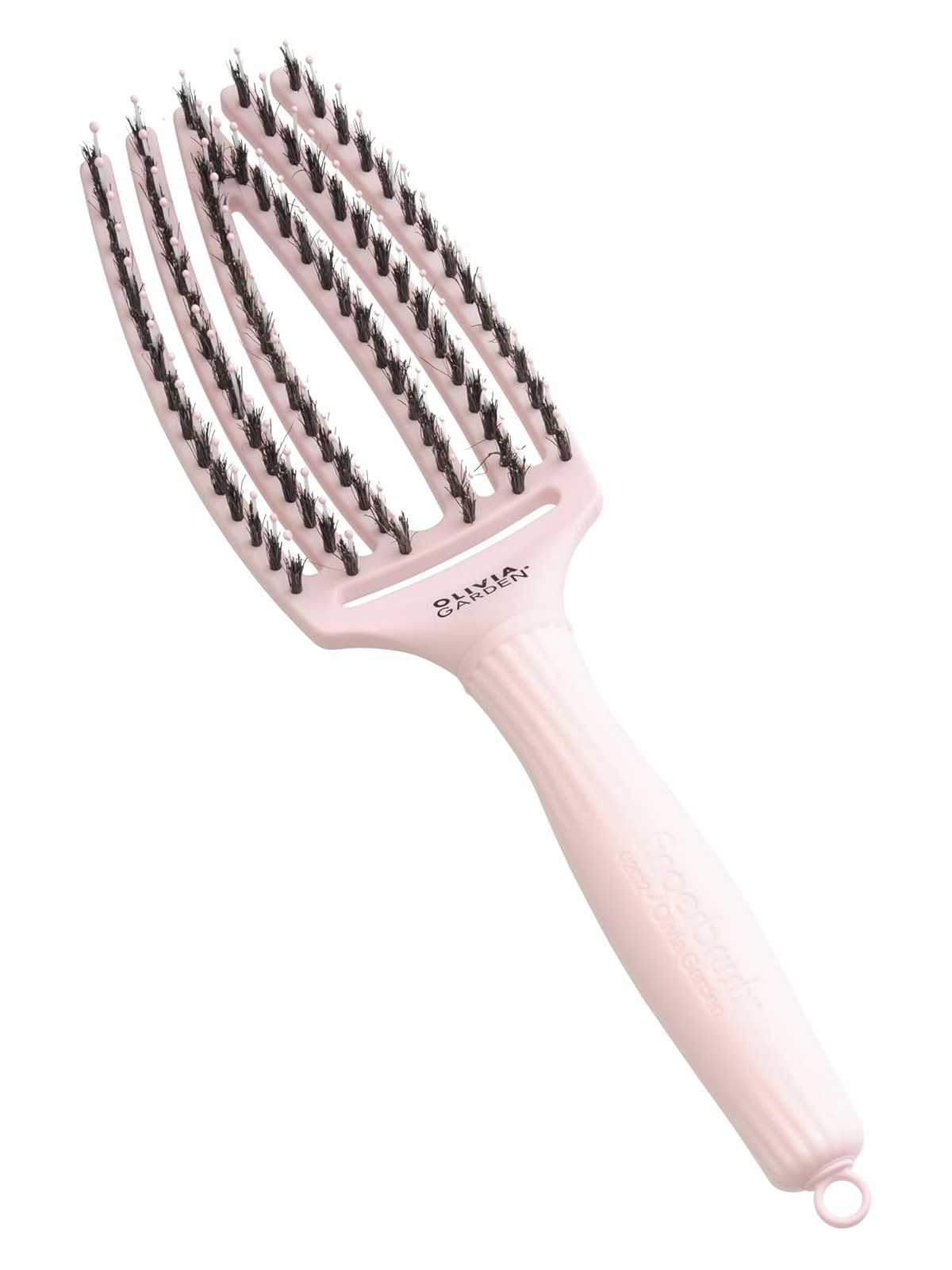 Comprar Olivia Garden Fingerbrush – Cepillo desenredante rosa pastel (talla M, nylon/jabalí) en Cepillos y Peines por sólo 23,50 € o un precio específico de 23,50 € en Thalie Care