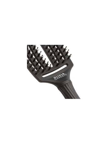 Comprar Olivia Garden Fingerbrush – Cepillo desenredante Negro (talla M, nylon/jabalí) en Cepillos y Peines por sólo 23,50 € o un precio específico de 23,50 € en Thalie Care